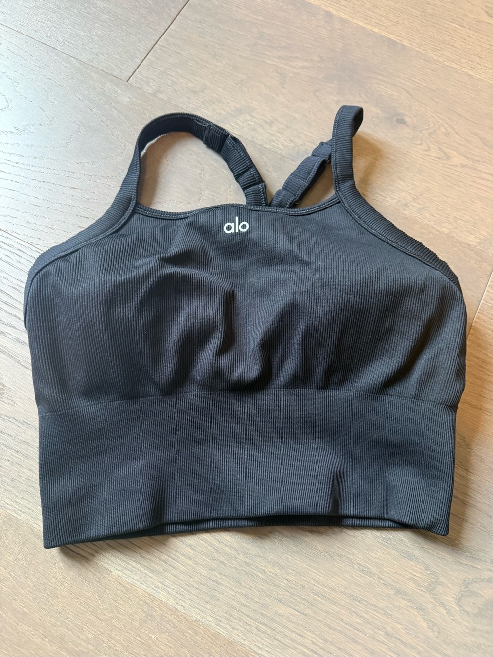 ALO Yoga Seamless Ribbed Favorite Tank Bra (large)